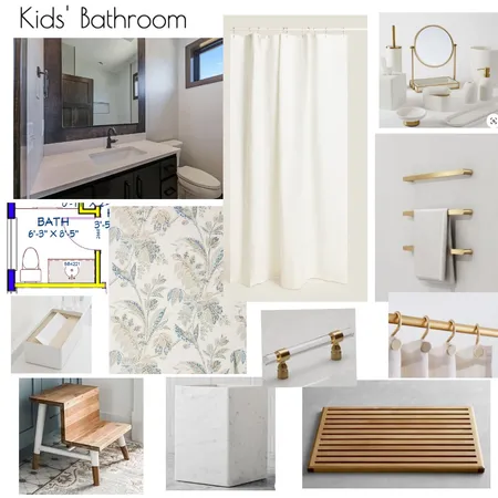 Kids' Bathroom Interior Design Mood Board by Wildcat House on Style Sourcebook