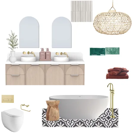 Modern farmhouse bathroom Interior Design Mood Board by skyegahagan on Style Sourcebook