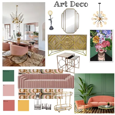 Art Deco Interior Design Mood Board by Leashallen on Style Sourcebook