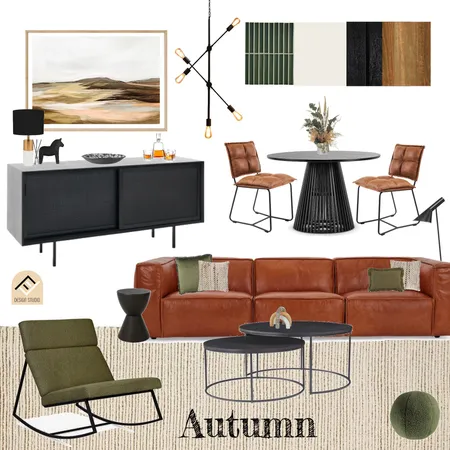 Autumn living dining Interior Design Mood Board by Five Files Design Studio on Style Sourcebook