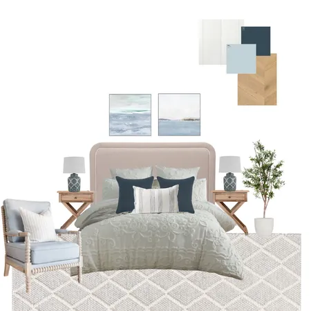 Hamptons Coastal Inspired Bedroom Interior Design Mood Board by Style My Home - Hamptons Inspired Interiors on Style Sourcebook