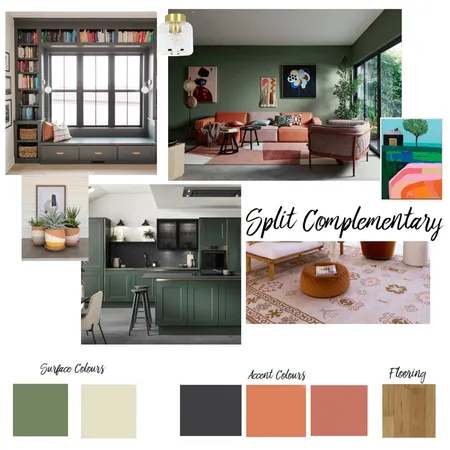 Module 6 Split Complementary Interior Design Mood Board by Janet'sPlanet on Style Sourcebook