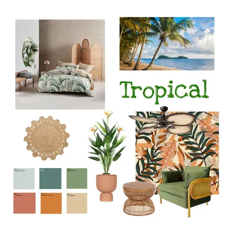 Tropical Mood board Interior Design Mood Board by Asconway on Style Sourcebook