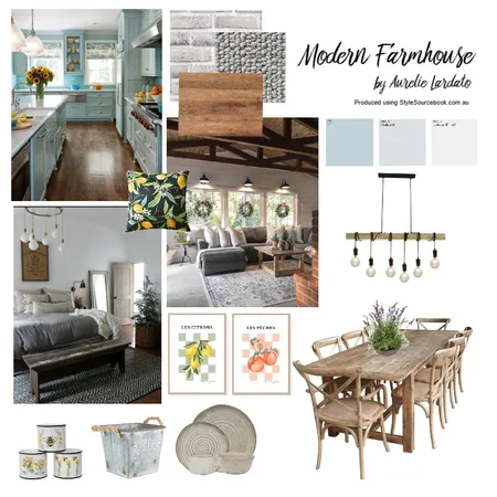 Modern Farmhouse2 Interior Design Mood Board by Aurelie on Style Sourcebook