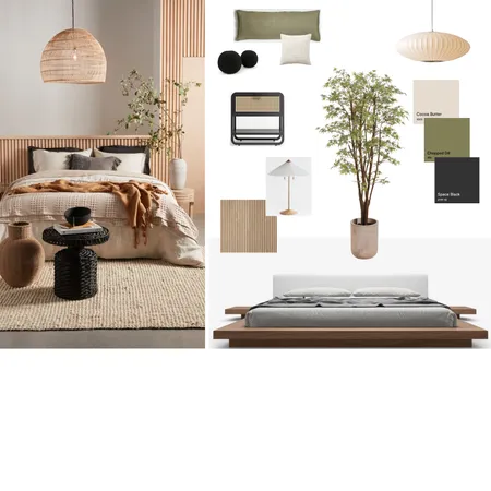 Japandi Bedroom Interior Design Mood Board by laurajacobson on Style Sourcebook