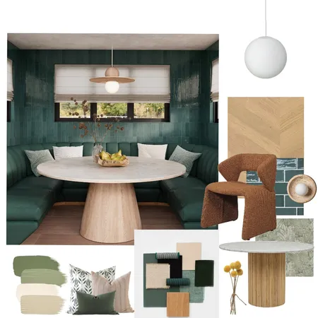 Mid-century Modern Dinning Interior Design Mood Board by santiafox on Style Sourcebook