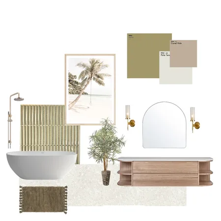 tropical modern bath Interior Design Mood Board by kaileeyvonne on Style Sourcebook