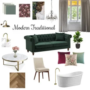 Modern Traditional Interior Design Mood Board by JoBell on Style Sourcebook