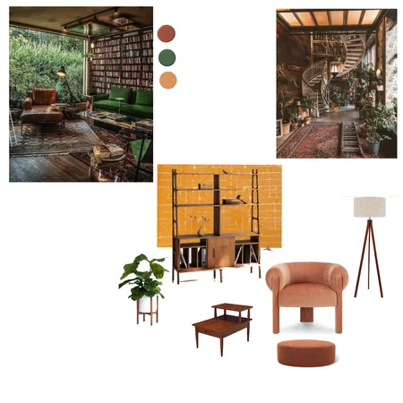 Mid century reading nook Interior Design Mood Board by MMHDesignz on Style Sourcebook