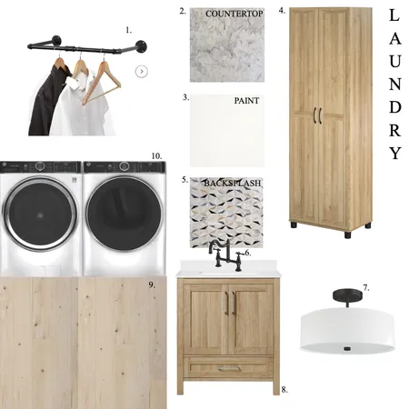 Laundry Room Sample Board Interior Design Mood Board by Tiffany Hendricks on Style Sourcebook
