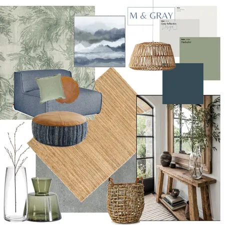 Modern Rustic Entertainment Area Interior Design Mood Board by M & Gray Design on Style Sourcebook