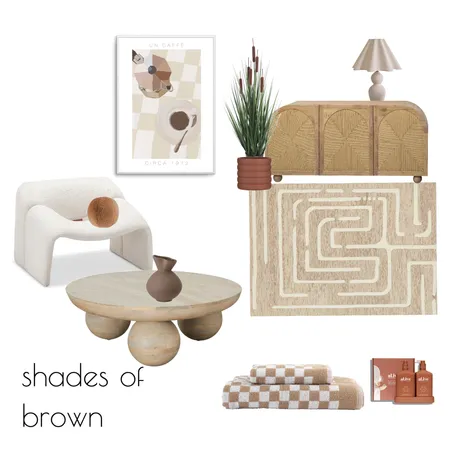 shades of brown Interior Design Mood Board by Simplestyling on Style Sourcebook