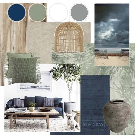 Blue Green Grey Colour Scheme Interior Design Mood Board by M & Gray Design on Style Sourcebook