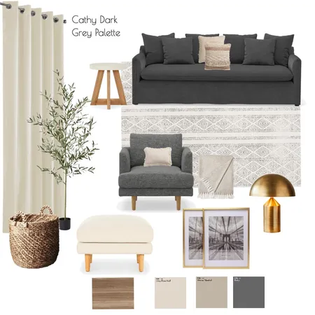 Charcoal Dark Grey Board Interior Design Mood Board by allenava on Style Sourcebook