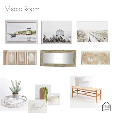 Pottsville - Media Room Interior Design Mood Board by House 2 Home Styling on Style Sourcebook