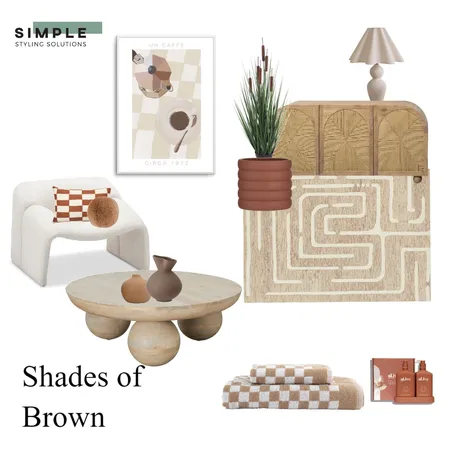 shades of brown Interior Design Mood Board by Simplestyling on Style Sourcebook