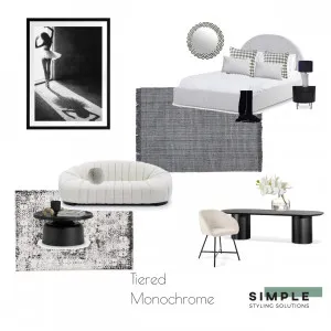 tiered monochrome Interior Design Mood Board by Simplestyling on Style Sourcebook