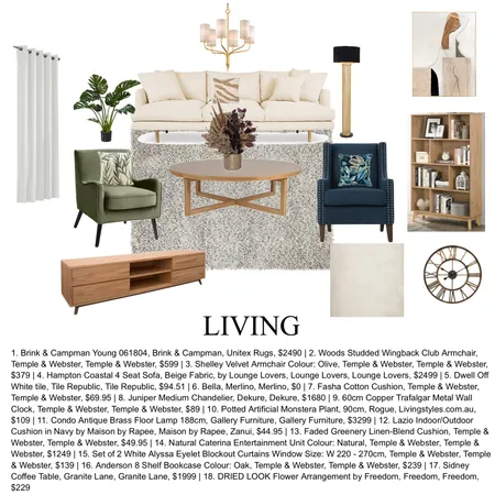 Living interior Interior Design Mood Board by Isha02 on Style Sourcebook