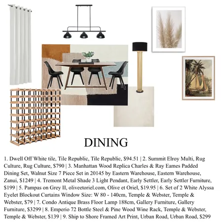 DINING Interior Design Mood Board by Isha02 on Style Sourcebook