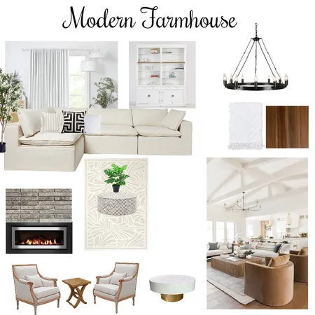 modern Farmhouse 1 Interior Design Mood Board by temimail on Style Sourcebook