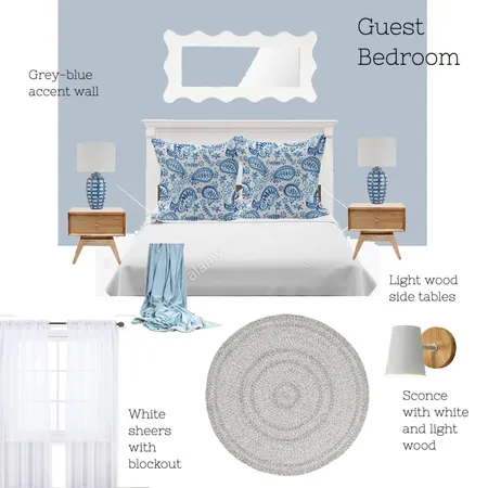 9 Perissa - Guest Bedroom Interior Design Mood Board by STK on Style Sourcebook