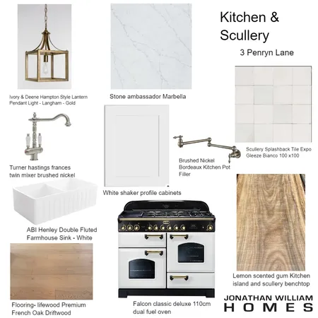Kitchen & Scullery 3 Penryn Lane Interior Design Mood Board by Belle Interiors on Style Sourcebook
