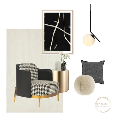 Monochromatic Interior Design Mood Board by Layered Interiors on Style Sourcebook