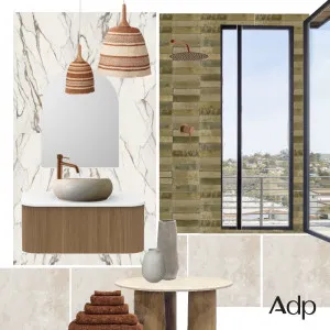 Terracotta Ensuite | Waverley in Prime Oak & Copper Soul Groove Interior Design Mood Board by ADP on Style Sourcebook