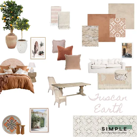 Tuscan Earth Interior Design Mood Board by Simplestyling on Style Sourcebook