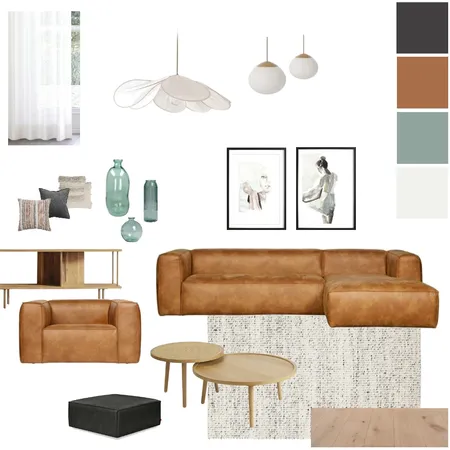 Module 9 - Living Room Interior Design Mood Board by Svea Deutsch on Style Sourcebook