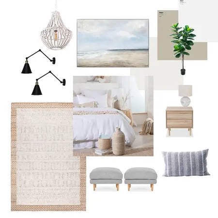 Coastal Bedroom Interior Design Mood Board by mciscato97@gmail.com on Style Sourcebook