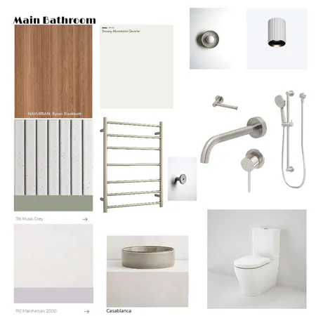 Main Bathroom Interior Design Mood Board by nylonbubble on Style Sourcebook
