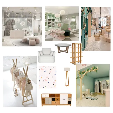 kid's boutique Interior Design Mood Board by elenhkat on Style Sourcebook