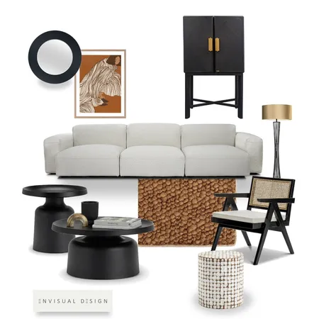 Modern Luxe - Living room Interior Design Mood Board by E N V I S U A L      D E S I G N on Style Sourcebook