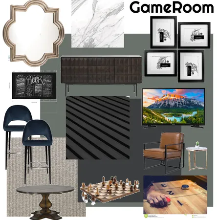 Game Room Interior Design Mood Board by Lindsay Renee on Style Sourcebook