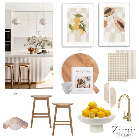 Neutral Kitchen Interior Design Mood Board by Zimii Studio on Style Sourcebook