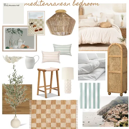 Mediterranean bedroom Interior Design Mood Board by Giacomo on Style Sourcebook
