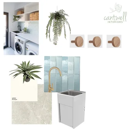 Modern Farmhouse Laundry Interior Design Mood Board by Cantwell Interiors on Style Sourcebook