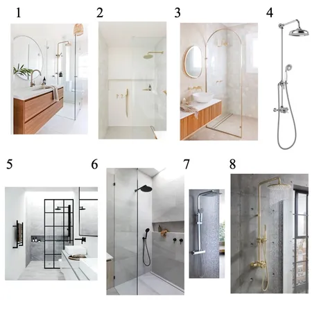 Shower screens and mixers Interior Design Mood Board by Chantelborg1314 on Style Sourcebook