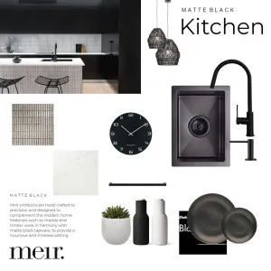 Meir | Matte Black Kitchen Interior Design Mood Board by Meir on Style Sourcebook