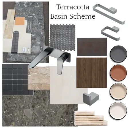 Terracotta Basin Scheme Interior Design Mood Board by JJID Interiors on Style Sourcebook