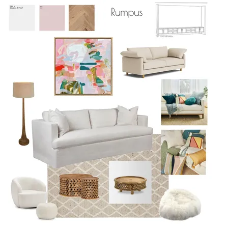 Rumpus Room Interior Design Mood Board by blackmortar on Style Sourcebook