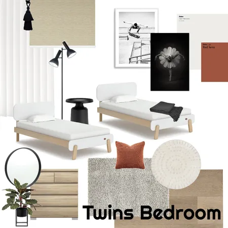 Twins Room Interior Design Mood Board by BlueMileDesigns on Style Sourcebook