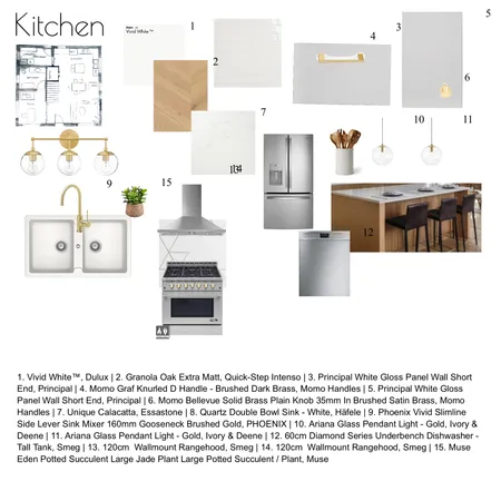 Kitchen sample board Interior Design Mood Board by jess.yanko@yahoo.com on Style Sourcebook