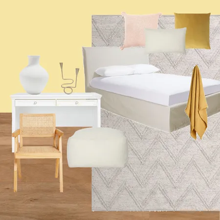 Three Birds Girls Yellow Bedroom Interior Design Mood Board by James Lane on Style Sourcebook