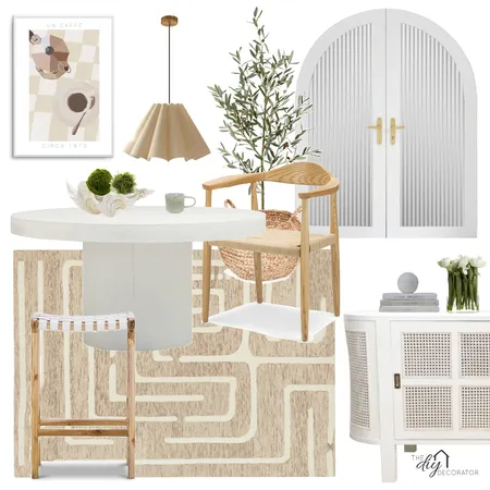 Neutral dining Interior Design Mood Board by Thediydecorator on Style Sourcebook