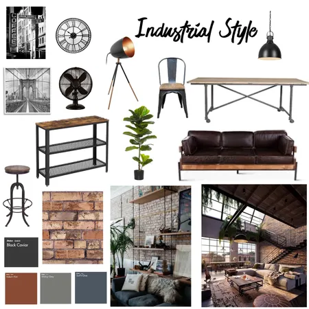 Industrial Mood Board Interior Design Mood Board by Stephchan13 on Style Sourcebook