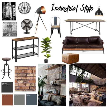 Industrial Mood Board Interior Design Mood Board by Stephchan13 on Style Sourcebook