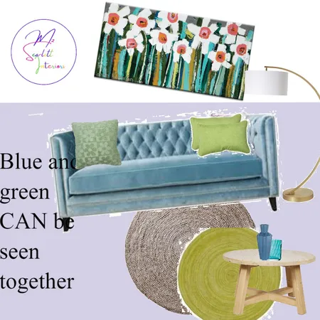 Blue and green can be seen together Interior Design Mood Board by Mz Scarlett Interiors on Style Sourcebook