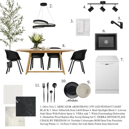 .Kitchen and living essetials Interior Design Mood Board by Lumière Decors on Style Sourcebook